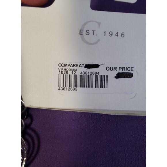 Cato "C Est. 1946" Silver Tone Ring Necklace, Graduating Linked Swirl Rings, NWT - Picture 7 of 14